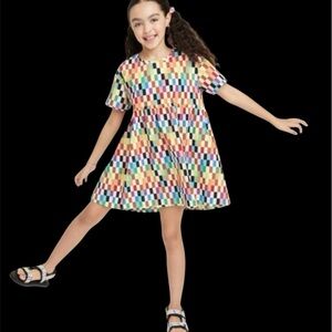 NWOT- Target Pride Girls Checkered Skater Dress- 
Designer-Alice Butts